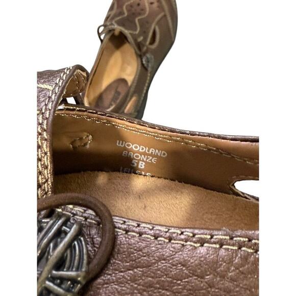 Earth Woodland Loafers Flats Comfort Shoes Bronze Women’s Size 5 B - Picture 9 of 9